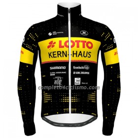 Maglia 2023 Lotto-Kern Haus Manica Lunga Giallo Nero